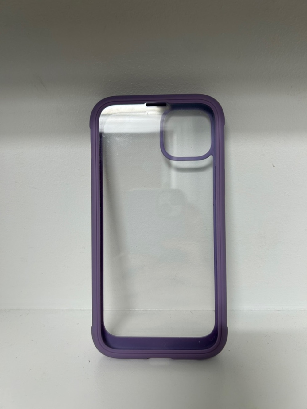 Purple Clear Protective iPhone 14 Plus Case
